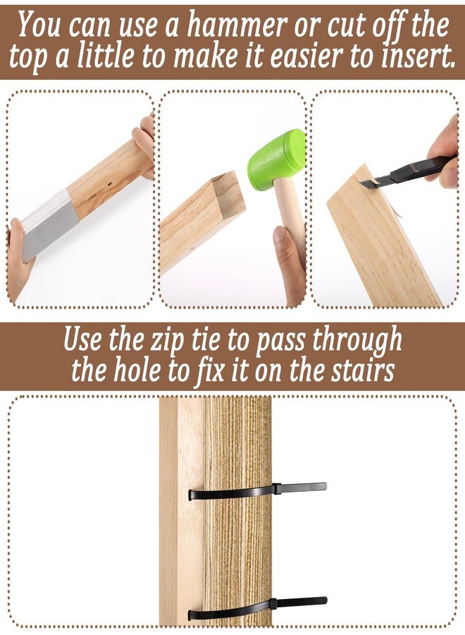 DANHMAO No Hole Stairway Baby Gate Adapter-1Pcs Solid Wood Extra Tall Universal Banister Adapter Kit for Round & Square Banister Gates up to 37in - Image 3